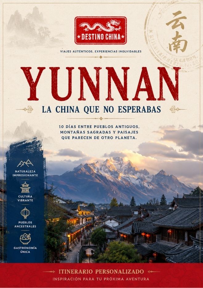 Portada de un ejemplo de itinerario a Yunnan